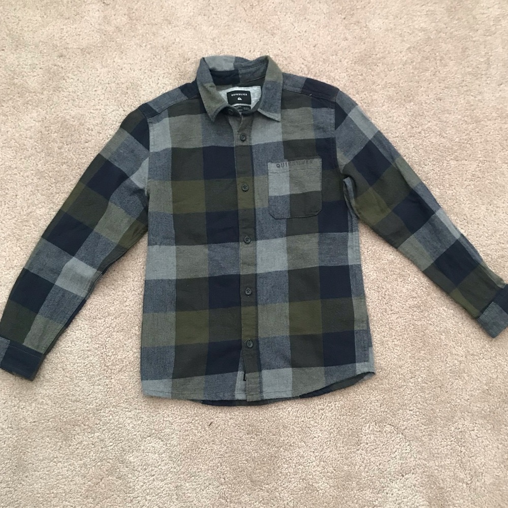 Boys Quiksilver Plaid Shirt -